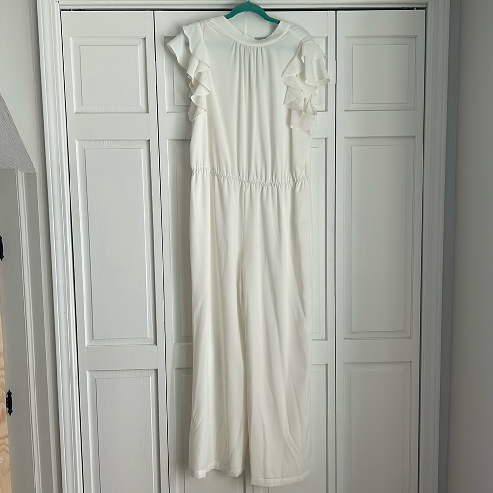 1 State White Jumpsuit